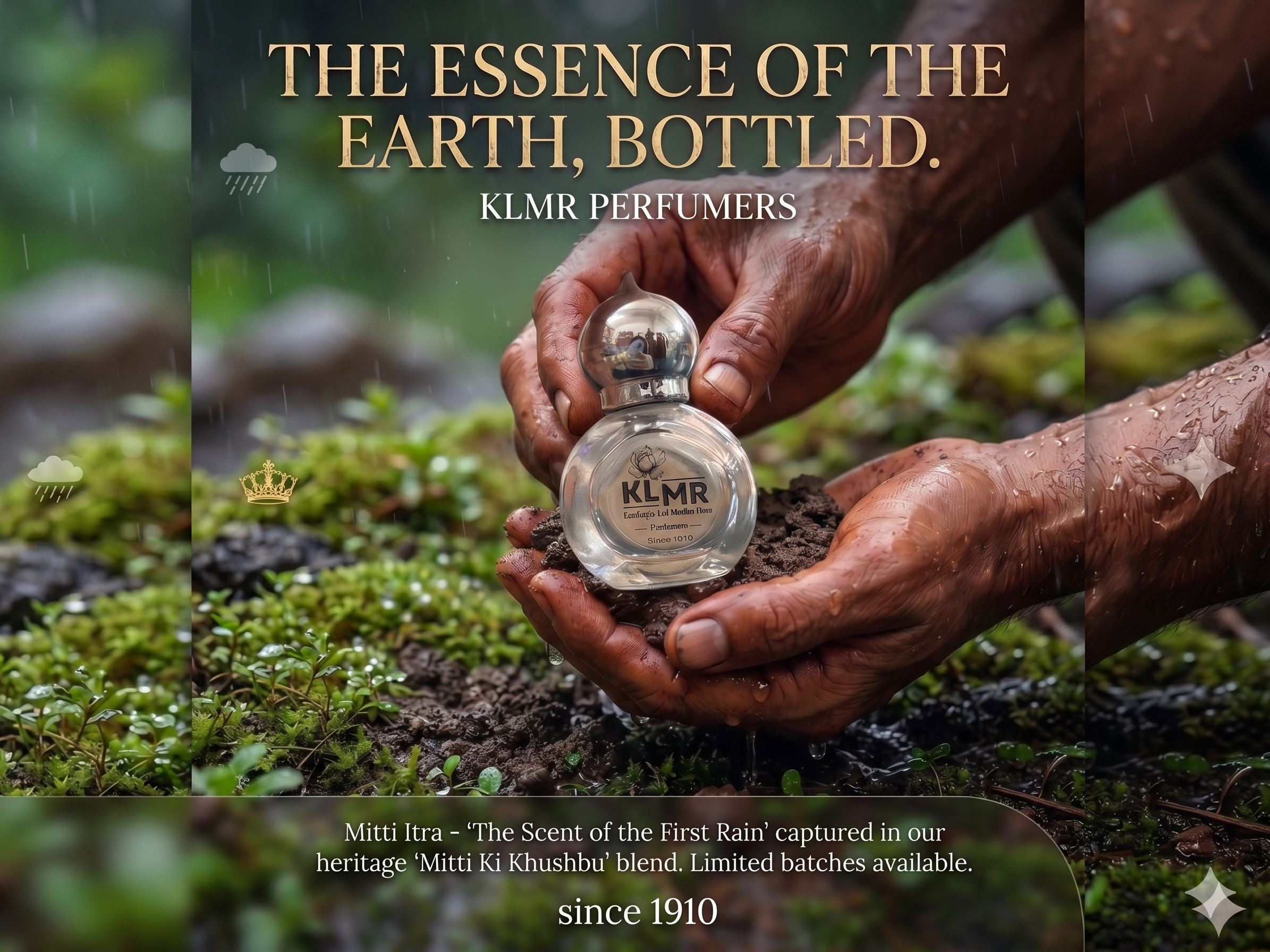 Mitti Itra –Gili mitti ki khushboo Pure Attar | KLMR Perfumers